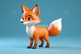 卡通狐狸3D形象素材