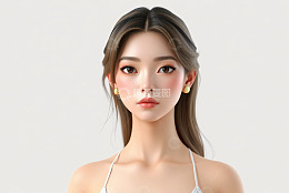 女性半身肖像