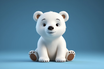 可爱卡通北极熊形象
