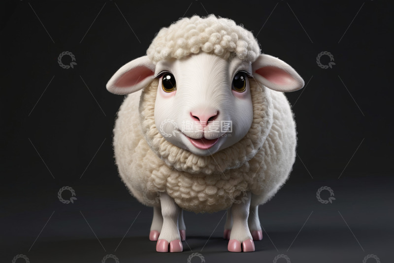 高清大图下载【趣麦麦图】可爱卡通绵羊形象