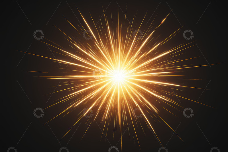 高清大图下载【趣麦麦图】金色光芒放射效果