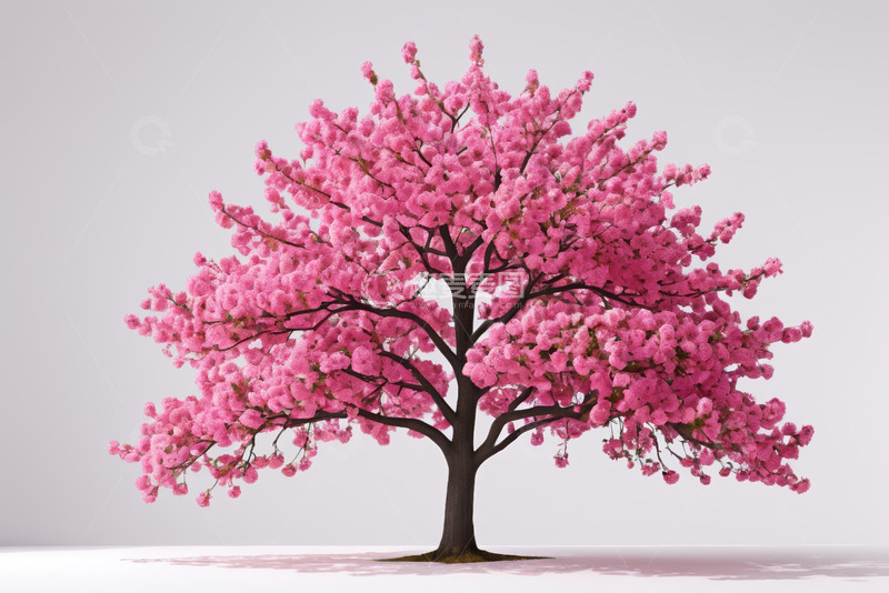 高清大图下载【趣麦麦图】粉色樱花树特写