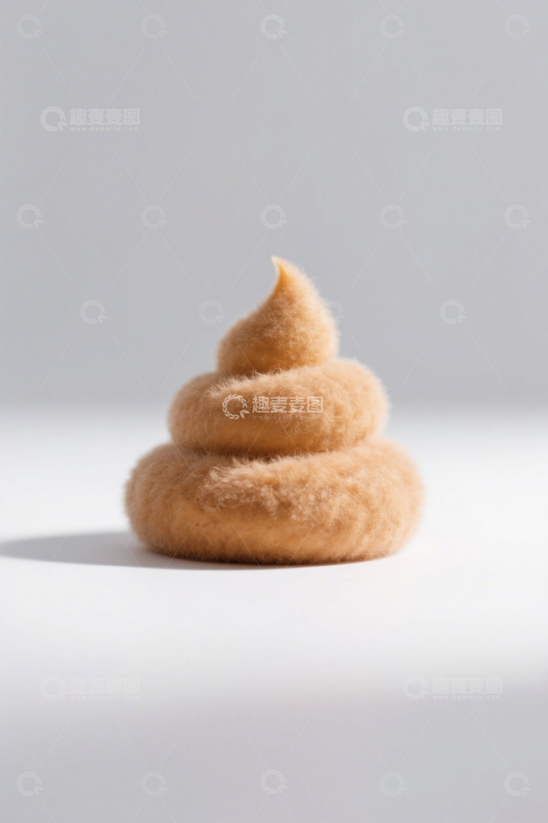 高清大图下载【趣麦麦图】毛绒质感粪便造型物品特写