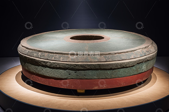 古代圆形文物展示