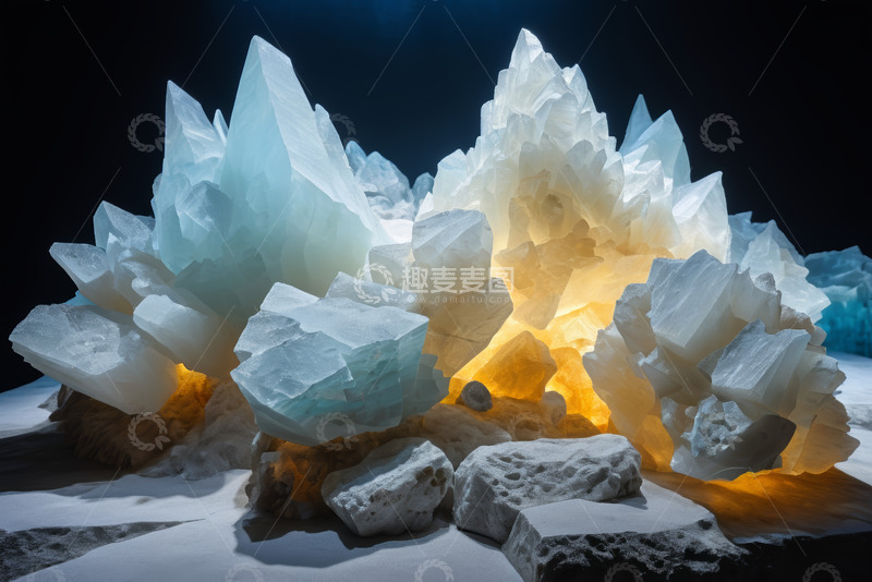 高清大图下载【趣麦麦图】晶体矿石微距特写