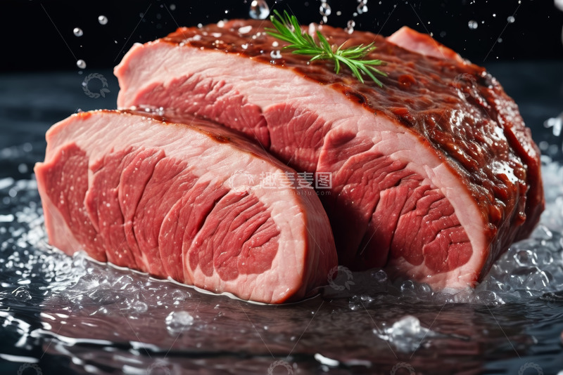 高清大图下载【趣麦麦图】新鲜牛肉牛排特写