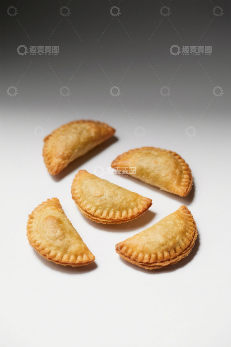 高清大图下载【趣麦麦图】特写美味油炸酥饺小吃
