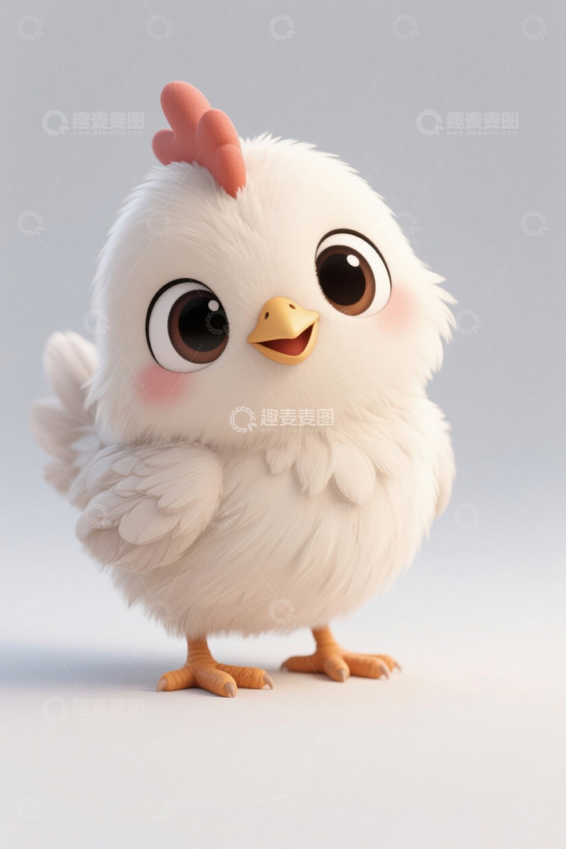 高清大图下载【趣麦麦图】可爱卡通小鸡形象
