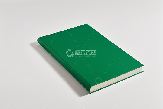绿色封面精装书籍素材
