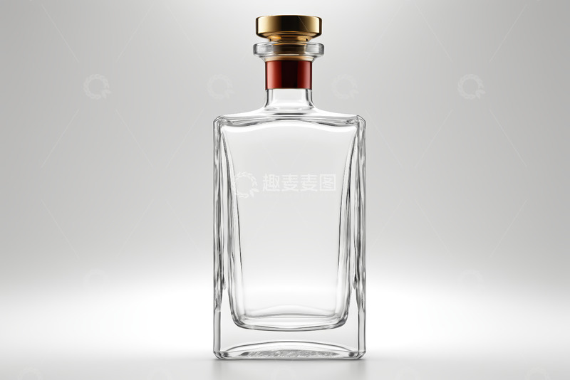 高清大图下载【趣麦麦图】透明玻璃酒瓶特写