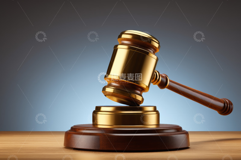 高清大图下载【趣麦麦图】法庭木槌特写