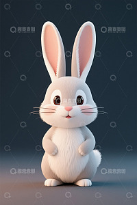 可爱动画兔子形象素材