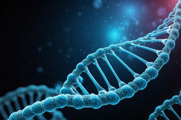 DNA双螺旋分子结构图像