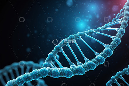 DNA双螺旋分子结构图像