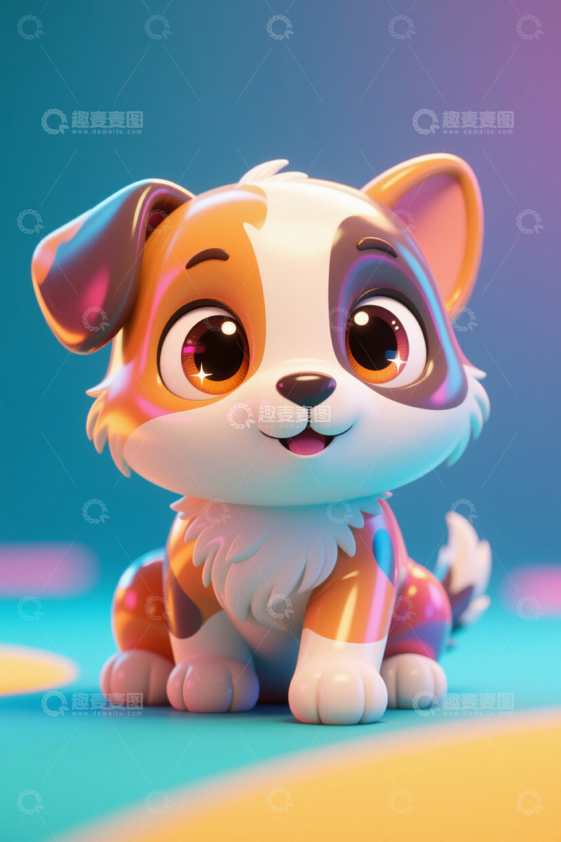 高清大图下载【趣麦麦图】可爱卡通小狗形象