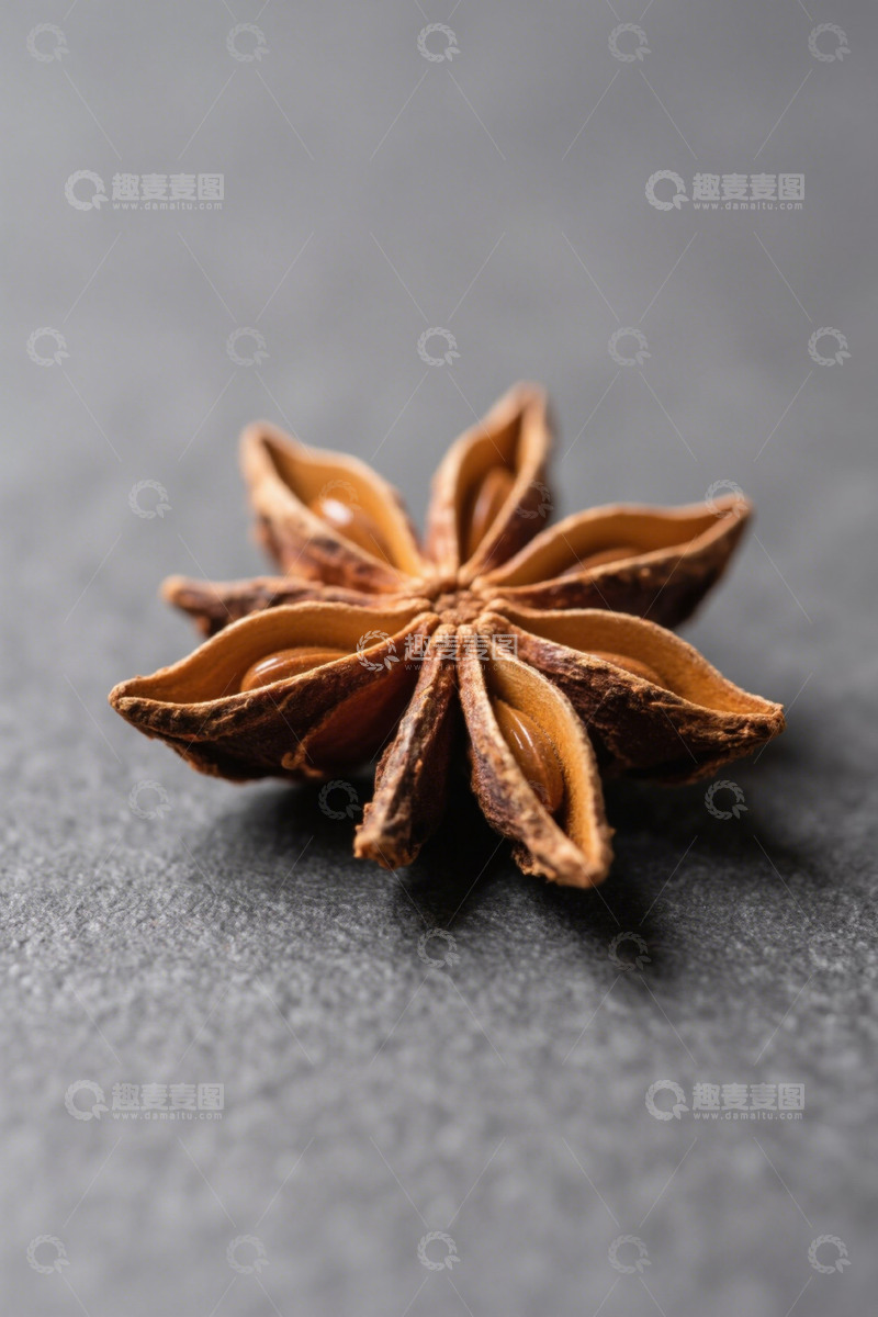 高清大图下载【趣麦麦图】八角香料微距特写