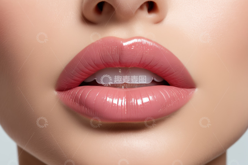 高清大图下载【趣麦麦图】女性嘴唇特写素材
