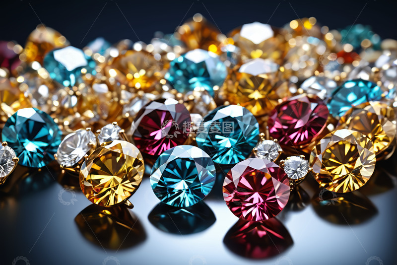高清大图下载【趣麦麦图】多彩宝石特写