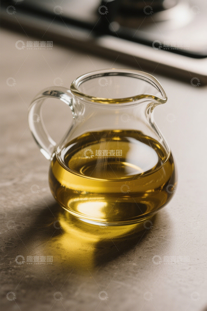 高清大图下载【趣麦麦图】玻璃油壶装食用油特写