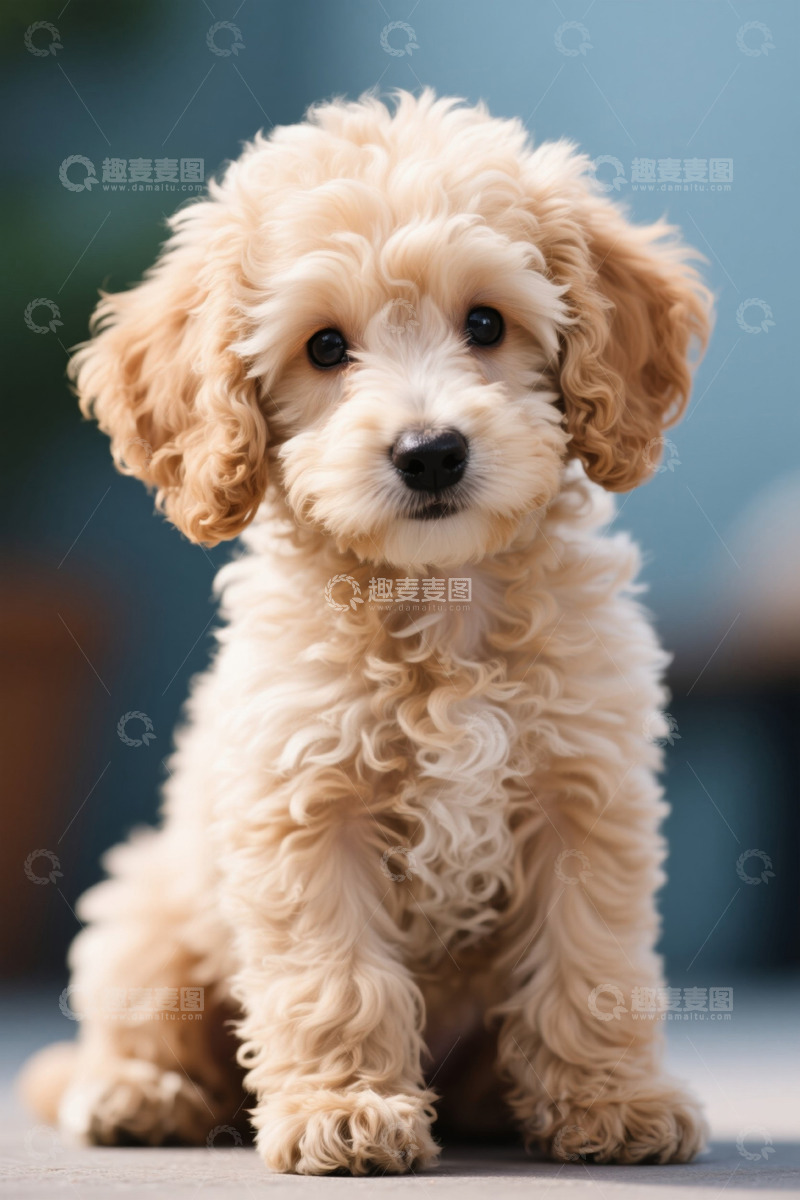 高清大图下载【趣麦麦图】可爱小贵宾犬特写