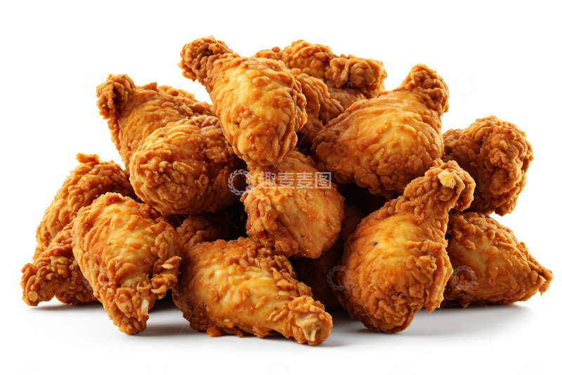 高清大图下载【趣麦麦图】一堆炸鸡腿特写素材
