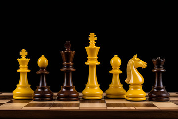国际象棋棋子特写