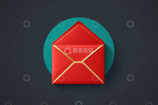 红色信封图标素材