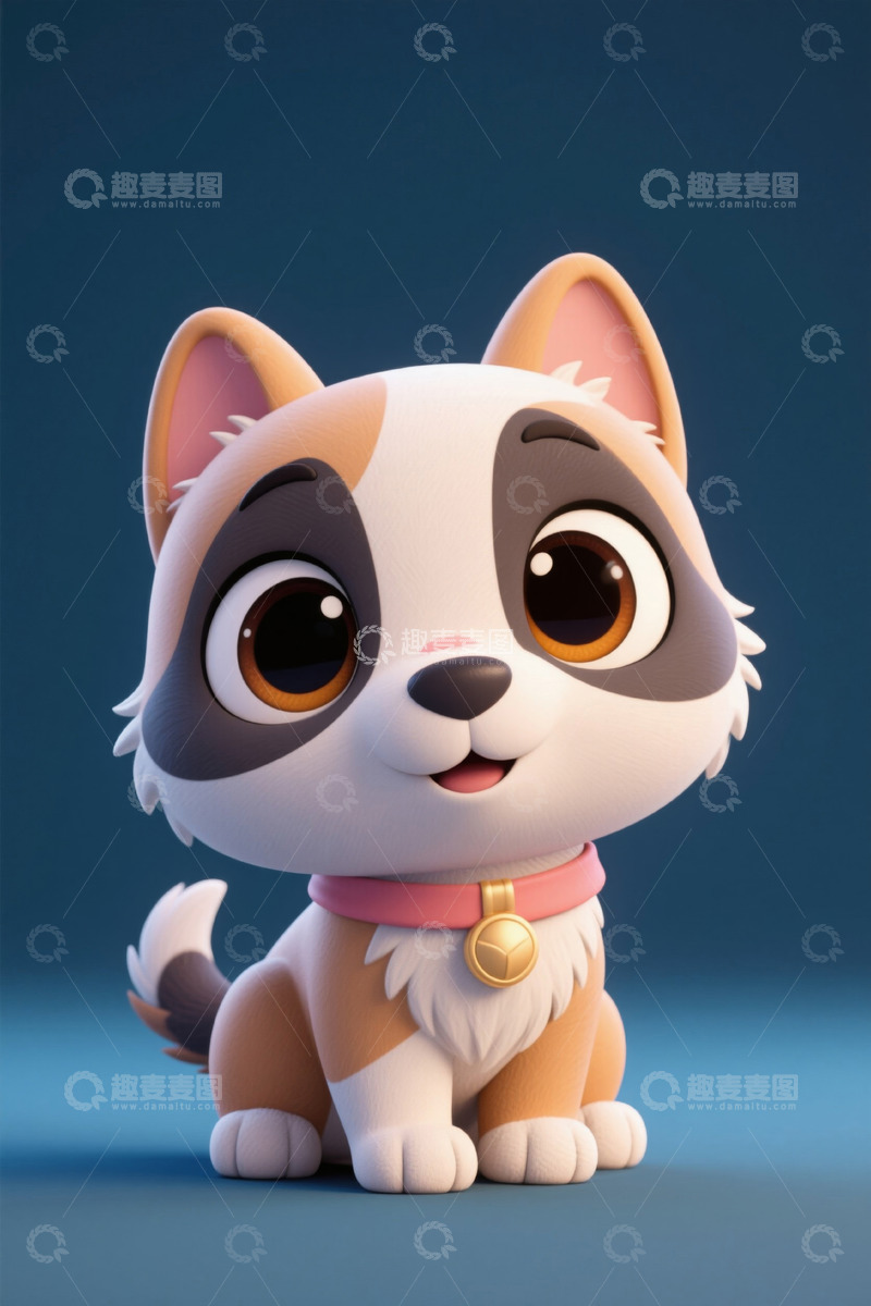 高清大图下载【趣麦麦图】可爱卡通小狗形象素材