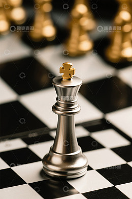国际象棋棋子特写