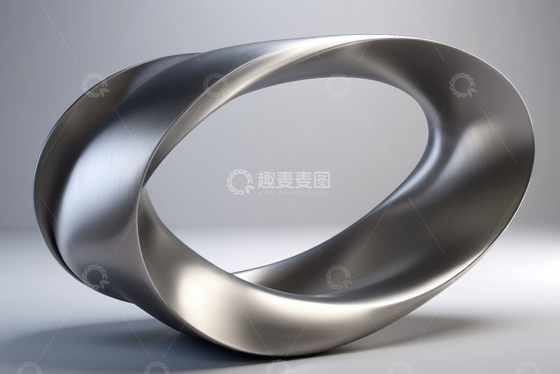 高清大图下载【趣麦麦图】金属环形立体结构三维模型