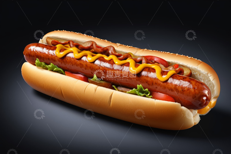高清大图下载【趣麦麦图】热狗美食特写素材