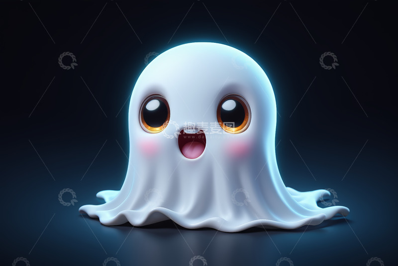 高清大图下载【趣麦麦图】可爱卡通幽灵形象