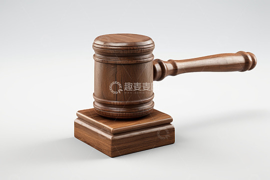 法庭木槌特写素材