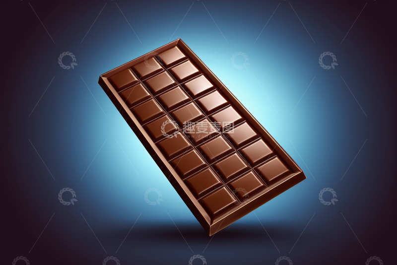 高清大图下载【趣麦麦图】块状巧克力产品展示