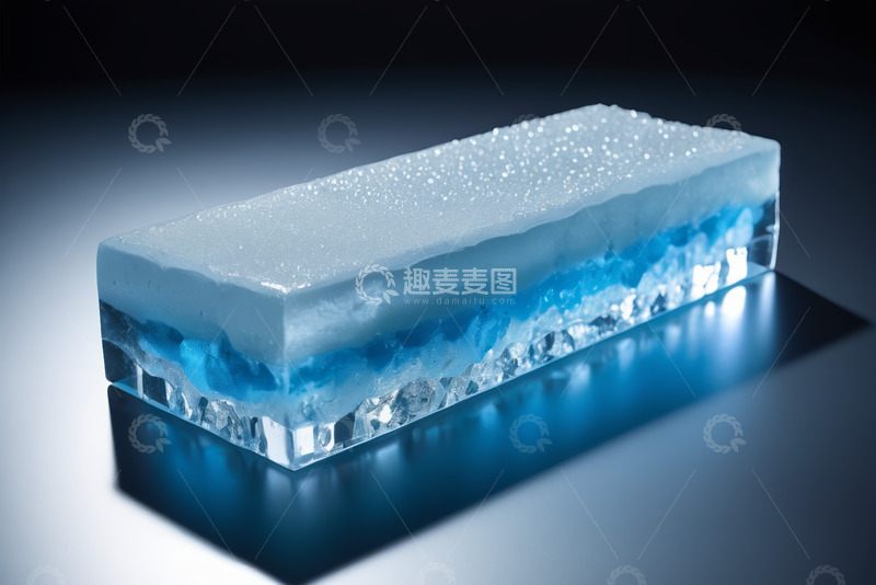 高清大图下载【趣麦麦图】长方体冰块特写