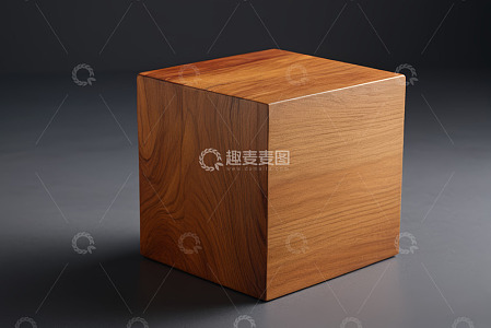 木质盒子特写素材