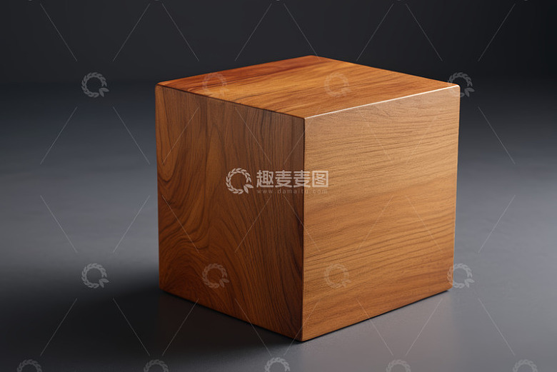 木质盒子特写素材