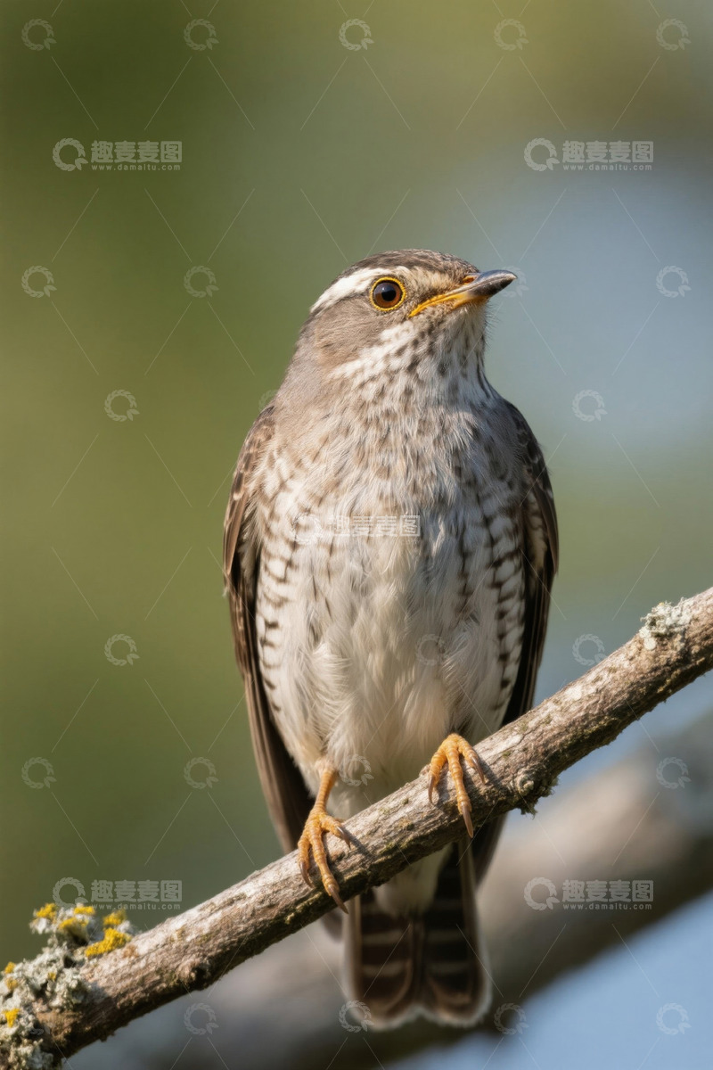 高清大图下载【趣麦麦图】栖息在树枝上的鸟