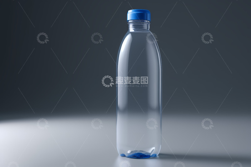 高清大图下载【趣麦麦图】透明塑料水瓶特写