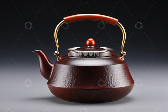 复古提梁茶壶特写