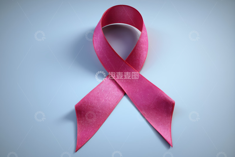 高清大图下载【趣麦麦图】粉红色丝带特写