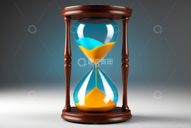 高清大图下载【趣麦麦图】木质沙漏玻璃时间素材