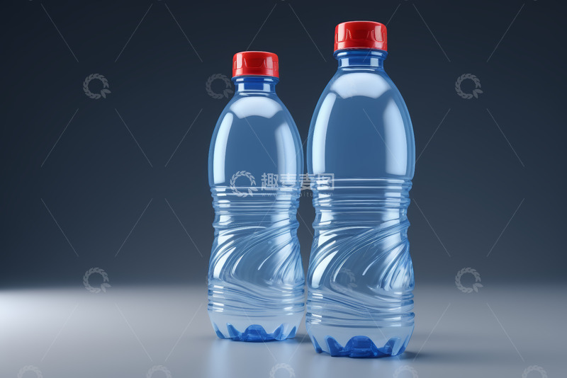 高清大图下载【趣麦麦图】两塑料水瓶特写