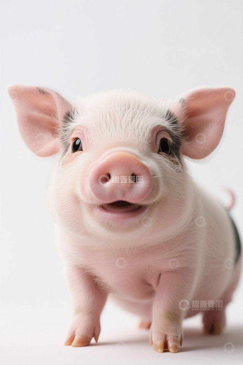 高清大图下载【趣麦麦图】可爱小猪特写