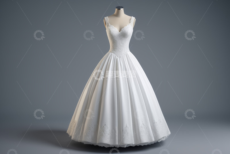 高清大图下载【趣麦麦图】白色时尚婚纱展示