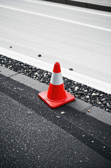 道路上的交通锥