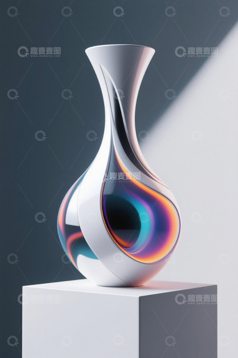 高清大图下载【趣麦麦图】现代设计感花瓶特写