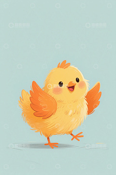 黄色小鸡卡通形象