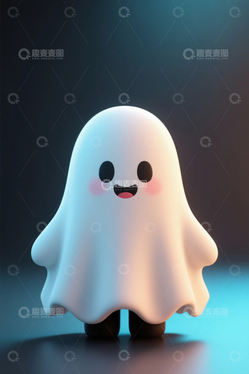 高清大图下载【趣麦麦图】可爱卡通幽灵形象