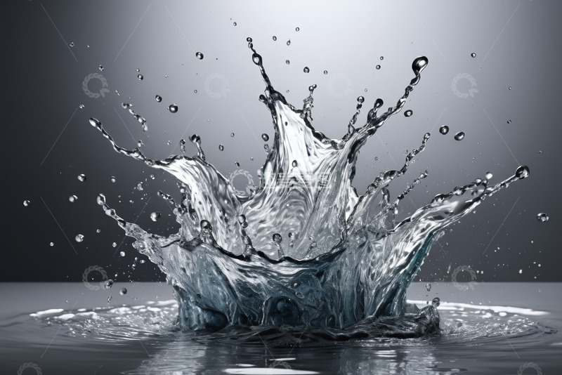 高清大图下载【趣麦麦图】水花飞溅特写素材